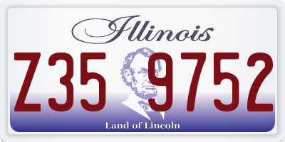IL license plate Z359752