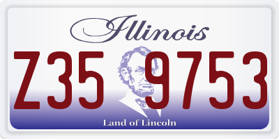 IL license plate Z359753