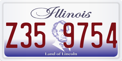 IL license plate Z359754