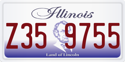 IL license plate Z359755