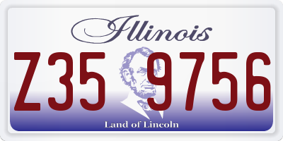 IL license plate Z359756