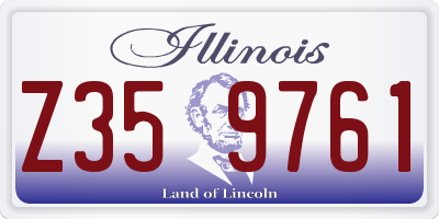 IL license plate Z359761