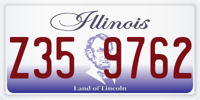 IL license plate Z359762