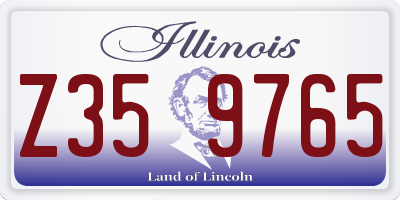 IL license plate Z359765