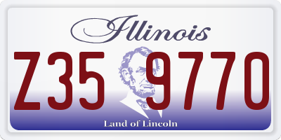 IL license plate Z359770
