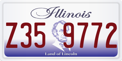 IL license plate Z359772