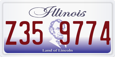 IL license plate Z359774