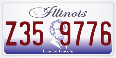 IL license plate Z359776