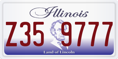IL license plate Z359777