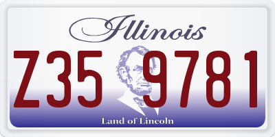IL license plate Z359781