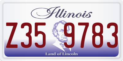 IL license plate Z359783