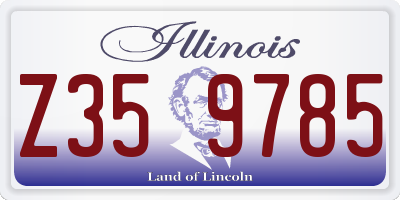 IL license plate Z359785