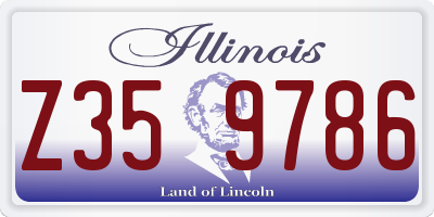 IL license plate Z359786