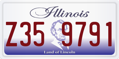 IL license plate Z359791