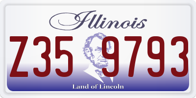 IL license plate Z359793