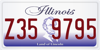 IL license plate Z359795