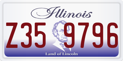 IL license plate Z359796