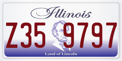 IL license plate Z359797