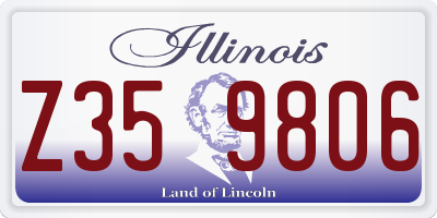 IL license plate Z359806