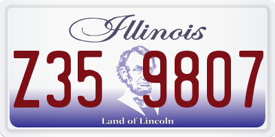 IL license plate Z359807