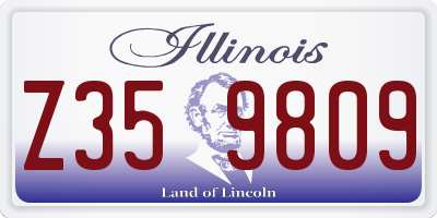 IL license plate Z359809