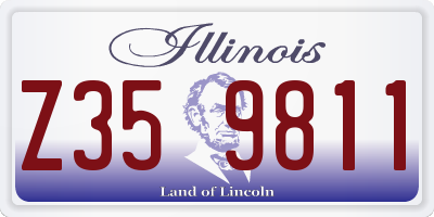IL license plate Z359811