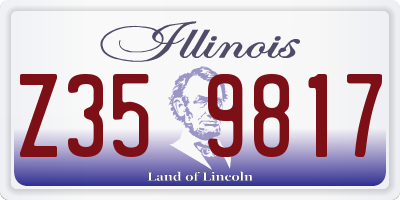 IL license plate Z359817