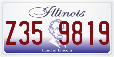 IL license plate Z359819