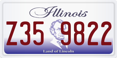 IL license plate Z359822