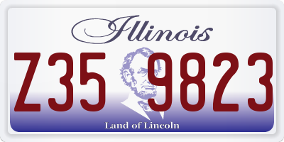 IL license plate Z359823