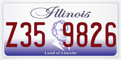 IL license plate Z359826