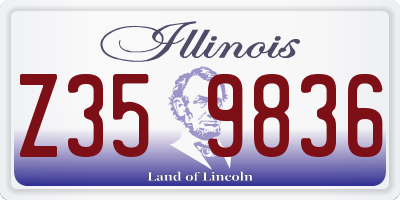 IL license plate Z359836