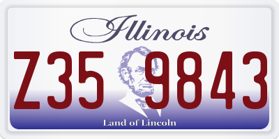IL license plate Z359843