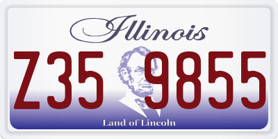 IL license plate Z359855