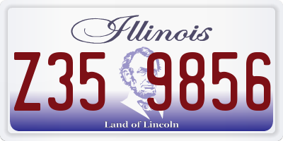 IL license plate Z359856