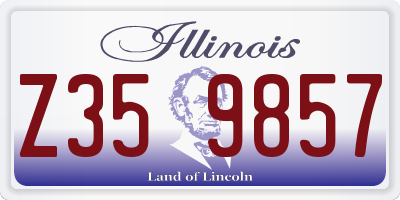 IL license plate Z359857