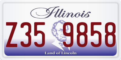 IL license plate Z359858
