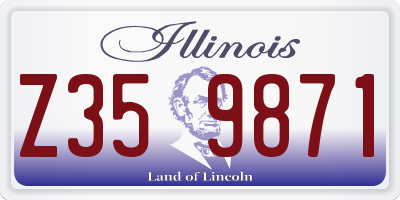 IL license plate Z359871