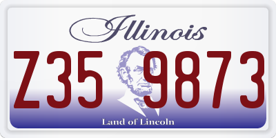 IL license plate Z359873
