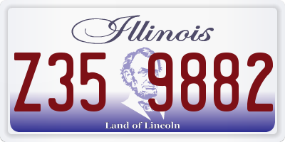 IL license plate Z359882