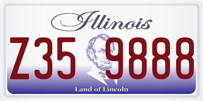 IL license plate Z359888