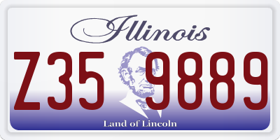 IL license plate Z359889