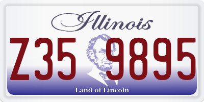 IL license plate Z359895