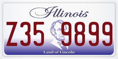 IL license plate Z359899