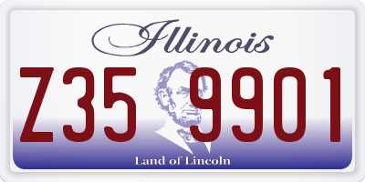 IL license plate Z359901