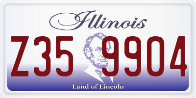 IL license plate Z359904