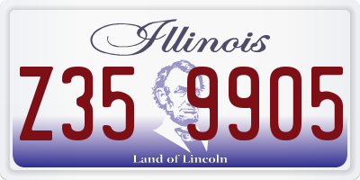 IL license plate Z359905