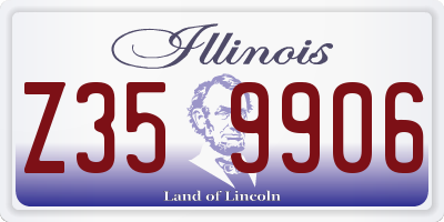 IL license plate Z359906