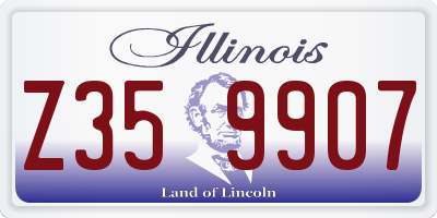 IL license plate Z359907