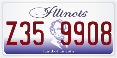 IL license plate Z359908
